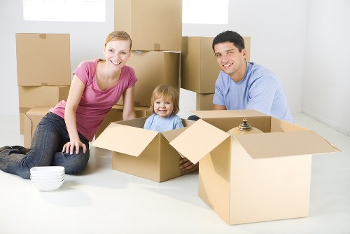Removal van ready for loading during a Shoreditch home or office move