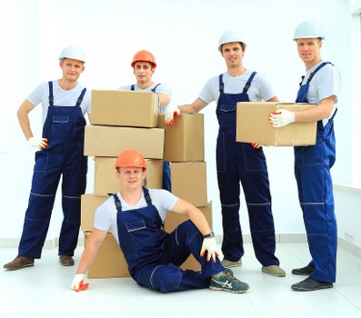 Moving van and equipment prepared for a Shoreditch residential relocation
