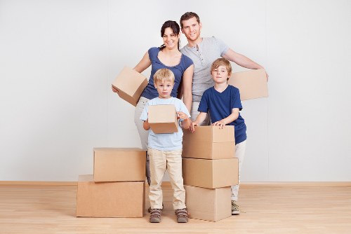 Organised student move with boxes and belongings for Shoreditch relocation