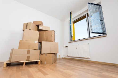 Local commercial moving team handling an office move near Shoreditch streets