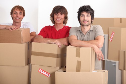 Commercial moving team planning an office relocation in Shoreditch