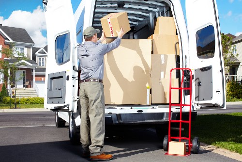 Prepared van and moving helpers for a Shoreditch delivery